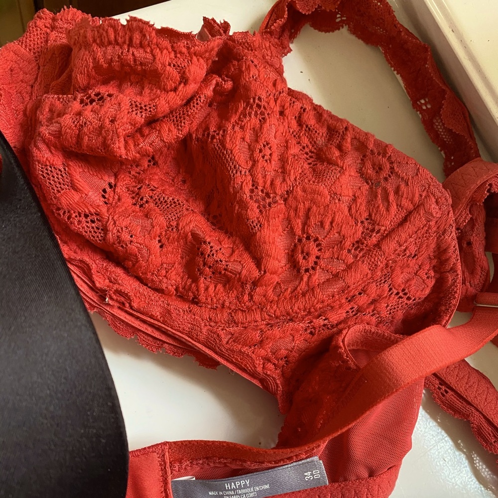 Aerie bra 34DD red
